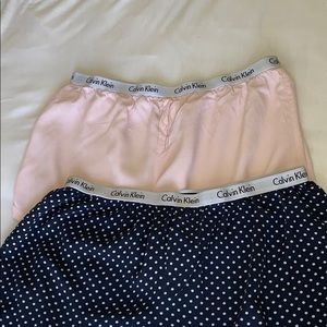 Calvin Klein sleeping shorts